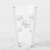 Die Rhinozeros         Glas (Rückseite)