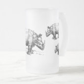 Die Rhinozeros        Mattglas Bierglas (VorderseiteRechts)
