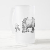 Die Rhinozeros        Mattglas Bierglas (Vorderseite Links)