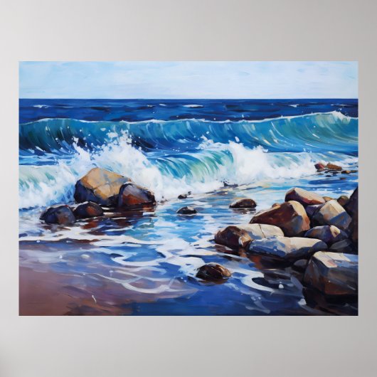 Die Rhythmuswellen der Natur mit einem Schuft sanf Poster (Vorne)