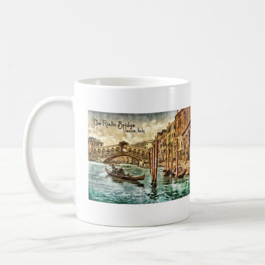 Die Rialto Brücke Kaffeetasse (Links)