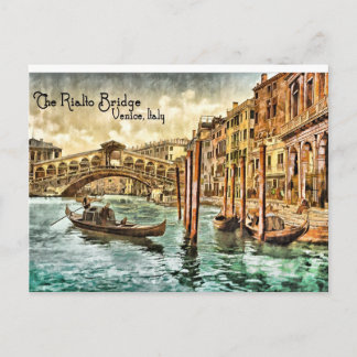 Die Rialto-Brücke Postkarte