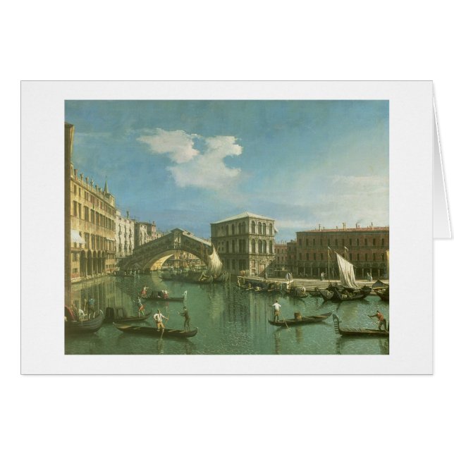 Die Rialto Brücke, Venedig (Vorderseite (Horizontal))