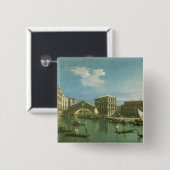 Die Rialto Brücke, Venedig Button (Vorne & Hinten)