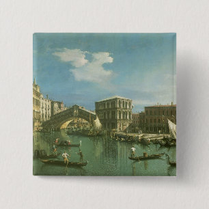 Die Rialto Brücke, Venedig Button