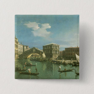 Die Rialto Brücke, Venedig Button