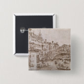 Die Rialto Brücke, Venedig Button (Vorne & Hinten)