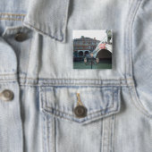 Die Rialto Brücke, Venedig Button (Beispiel)