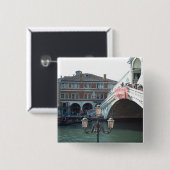 Die Rialto Brücke, Venedig Button (Vorne & Hinten)