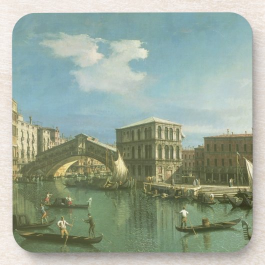 Die Rialto Brücke, Venedig Getränkeuntersetzer (Vorderseite)