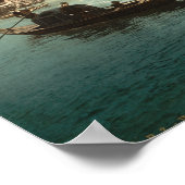 Die Rialto-Brücke Venedig Italien Grand Canal Poster (Ecke)