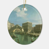 Die Rialto Brücke, Venedig Keramik Ornament (Links)