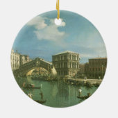Die Rialto Brücke, Venedig Keramik Ornament (Hinten)