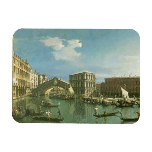 Die Rialto-Brücke, Venedig Magnet (Horizontal)