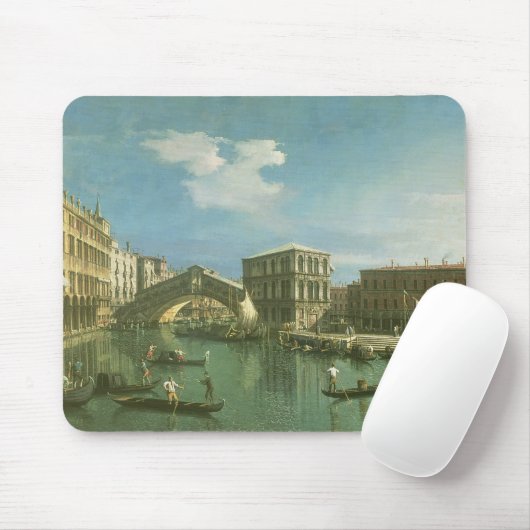 Die Rialto Brücke, Venedig Mousepad (Mit Mouse)