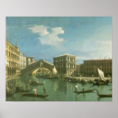 Die Rialto-Brücke, Venedig Poster (Vorne)