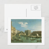 Die Rialto-Brücke, Venedig Postkarte (Vorne/Hinten)