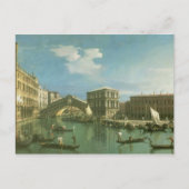 Die Rialto-Brücke, Venedig Postkarte (Vorderseite)
