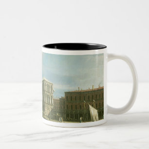 Die Rialto Brücke, Venedig Zweifarbige Tasse