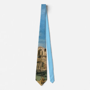 Die Rialto-Brücke von Süden über Canaletto Krawatte