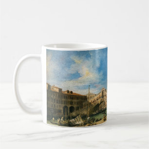 Die Rialto-Brücke von Süden von Canaletto Kaffeetasse