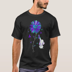Die Ribbon-Sonnenblume der Woche zur Prävention vo T-Shirt
