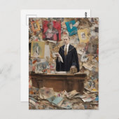 Die Richterordnung für künstlerische Intelligenz Postkarte (Vorne/Hinten)