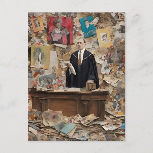 Die Richterordnung für künstlerische Intelligenz Postkarte (Vorderseite)