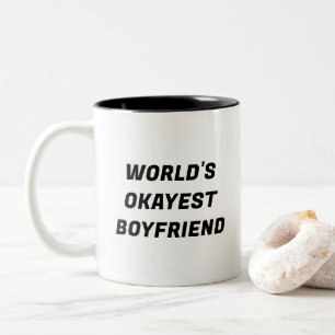 Die richtige Freund-Funny-Typografie-Tasse der Wel Zweifarbige Tasse