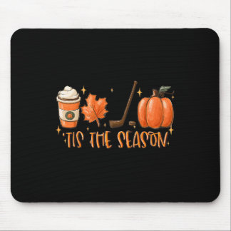 Die richtige Jahreszeit Hockey-Latte Blätter Hallo Mousepad