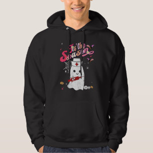 Die richtige Jahreszeit Kürbis Boo 60er 70er Hippi Hoodie