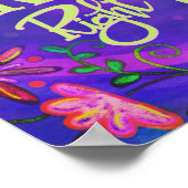 Die richtige Sache Hübsche Lila Inspirivität der B Poster (Ecke)