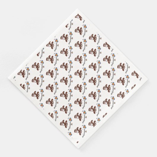 Die richtige Serviette zum Fondue oder Raclette (Ecke)