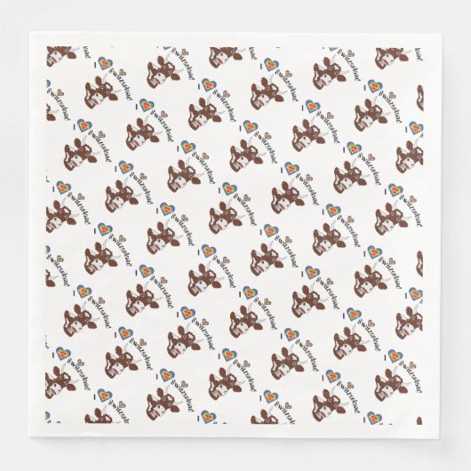 Die richtige Serviette zum Fondue oder Raclette (Vorderseite)