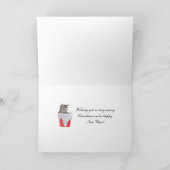 Die richtige Weihnachtskarte Feiertagskarte (Innenseite)