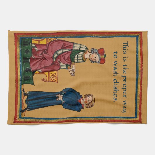 Die richtige Weise, Geschirr zu waschen Geschirrtuch (Horizontal)