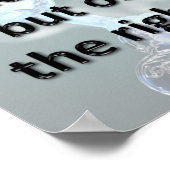 Die richtigen Fragen gefragt Poster (Ecke)