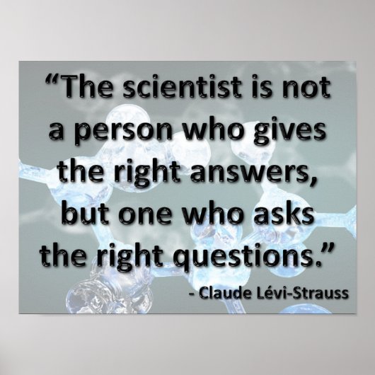 Die richtigen Fragen gefragt Poster (Vorne)