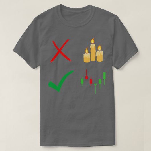 Die richtigen Kerzen T-Shirt (Design vorne)