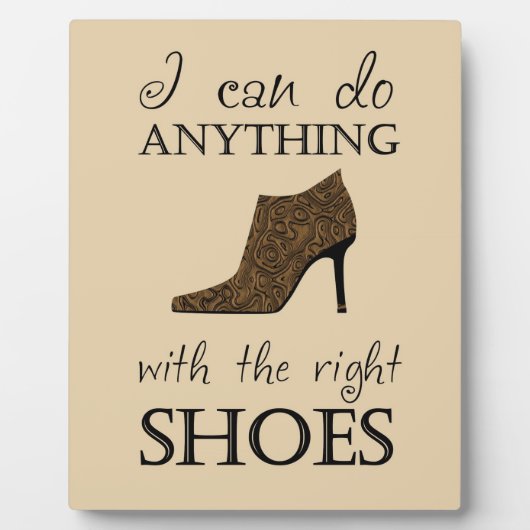 Die richtigen Schuhe Fotoplatte (Vorderseite)