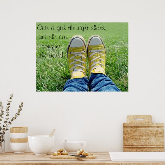 Die richtigen Schuhe Poster (Küche)