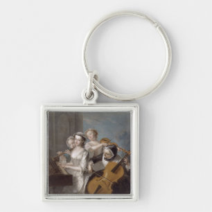 Die Richtung der Anhörung, c.1744-7 (Öl auf Schlüsselanhänger