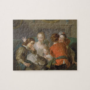 Die Richtung der Touch, c.1744-47 (Öl auf Puzzle