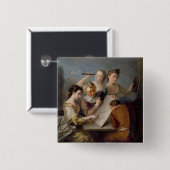 Die Richtung des Anblicks, c.1744-47 (Öl auf Button (Vorne & Hinten)