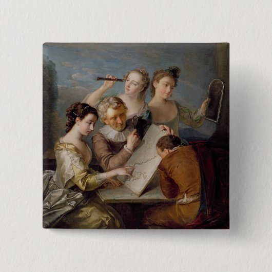 Die Richtung des Anblicks, c.1744-47 (Öl auf Button (Vorderseite)