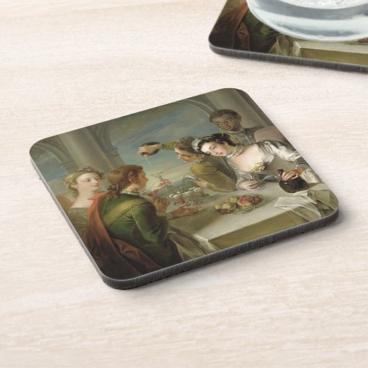 Die Richtung des Geschmacks, c.1744-47 (Öl auf Untersetzer (Linke Seite)