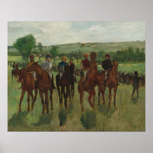 Die Riders Fine Art von Edgar Degas Poster (Vorne)