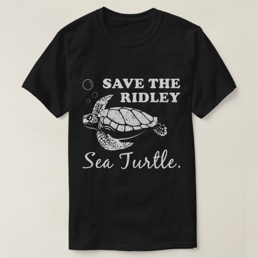 Die Ridley Sea Turtle gerettet T-Shirt (Design vorne)