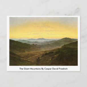 Die Riesengebirge von Caspar David Friedrich Postkarte