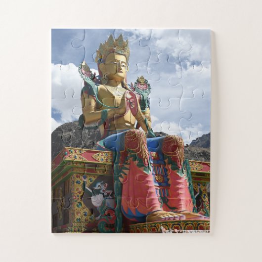 Die riesige Statue von Maitreya Buddha Jigsaw Puzzle (Vertikal)